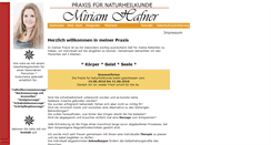 Desktop Screenshot of naturheilpraxis-hafner.de